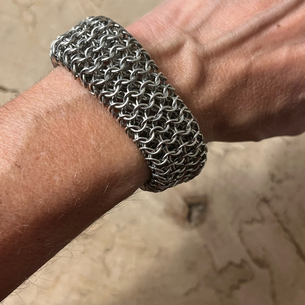 Silver Chainmail Bracelet